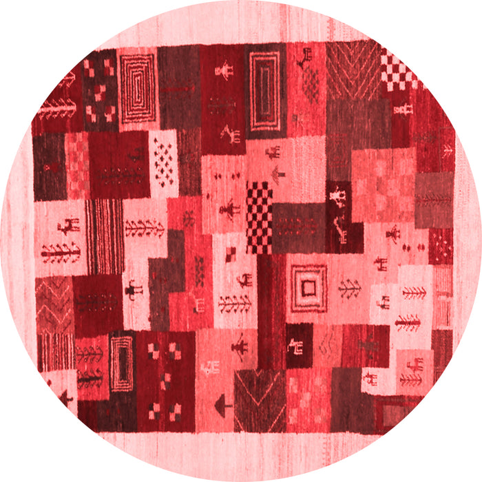 Abstract Red Contemporary Rug, con1559red