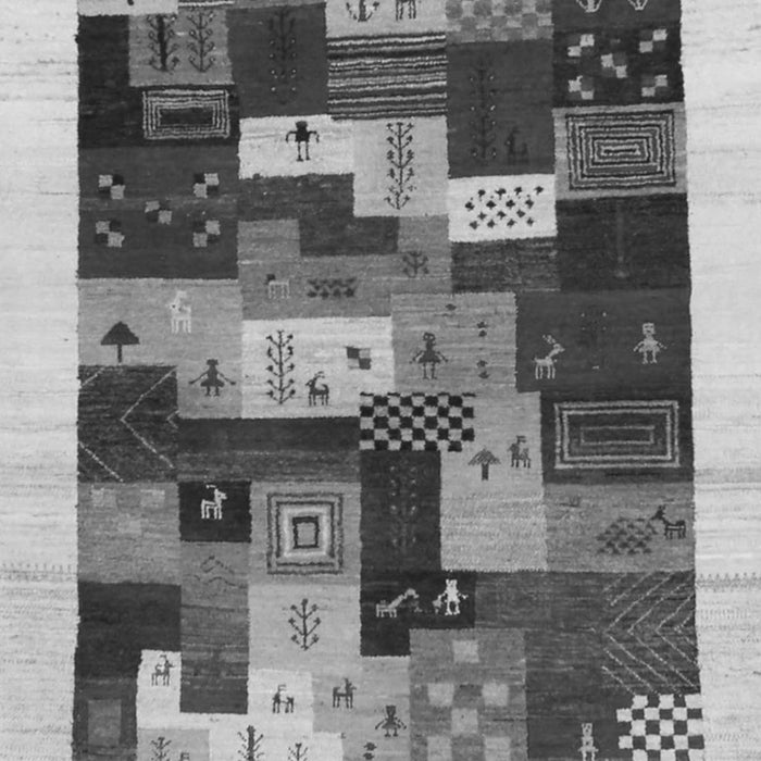 Serging Thickness of Machine Washable Abstract Gray Contemporary Rug, wshcon1559gry