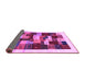 Sideview of Abstract Purple Contemporary Rug, con1559pur