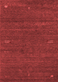 Abstract Red Contemporary Rug, con155red