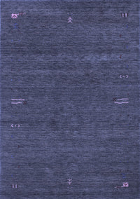 Abstract Blue Contemporary Rug, con155blu