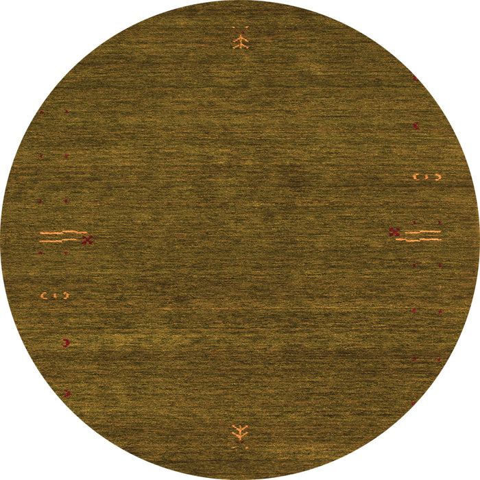Square Abstract Orange Contemporary Rug, con155org