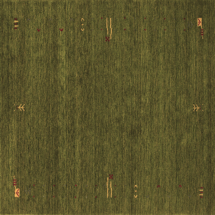 Square Machine Washable Abstract Brown Contemporary Rug, wshcon155brn