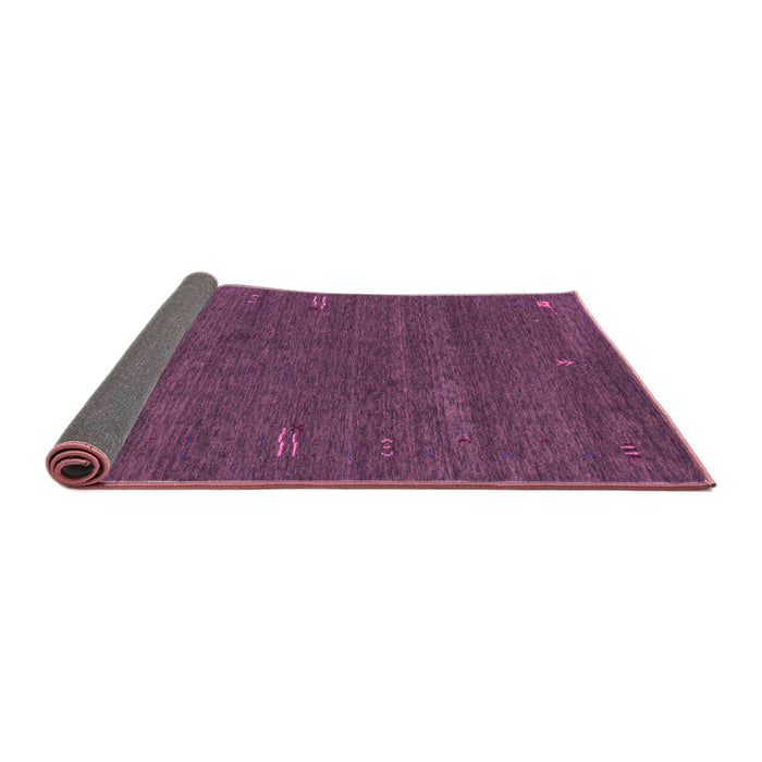 Sideview of Abstract Purple Contemporary Rug, con155pur