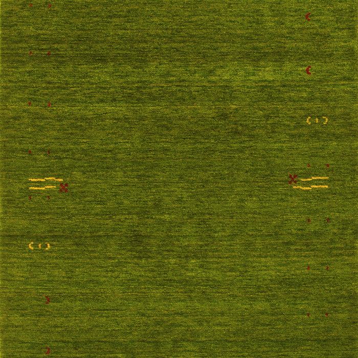 Machine Washable Abstract Yellow Contemporary Rug, wshcon155yw