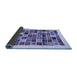 Sideview of Abstract Blue Contemporary Rug, con1560blu