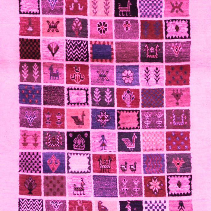 Machine Washable Abstract Pink Contemporary Rug, wshcon1560pnk