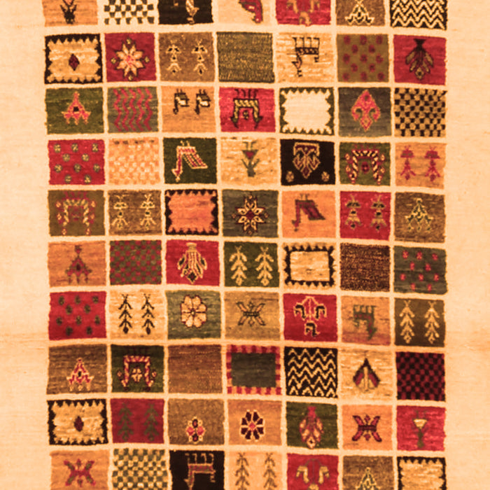 Serging Thickness of Machine Washable Abstract Orange Contemporary Area Rugs, wshcon1560org