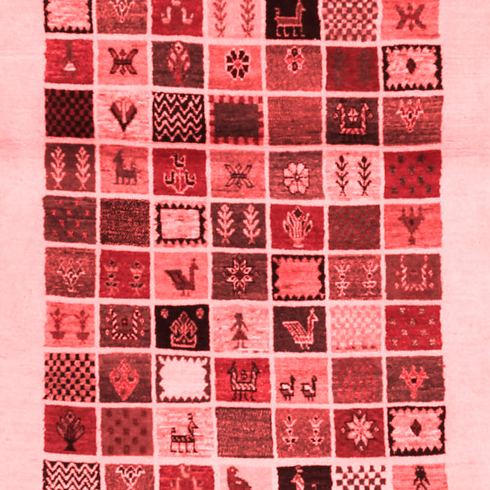 Abstract Red Contemporary Area Rugs