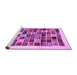 Sideview of Machine Washable Abstract Purple Contemporary Area Rugs, wshcon1560pur