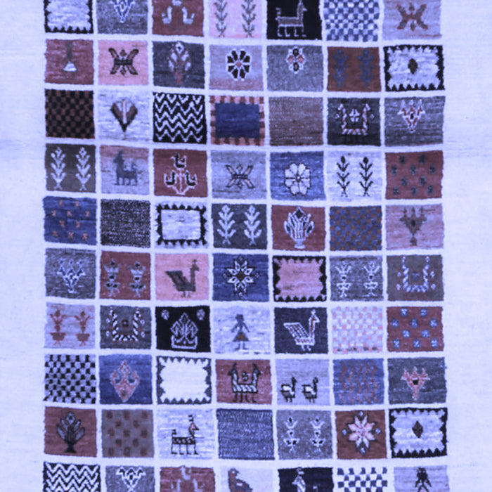 Abstract Blue Contemporary Rug, con1560blu