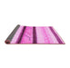 Sideview of Abstract Pink Contemporary Rug, con1561pnk