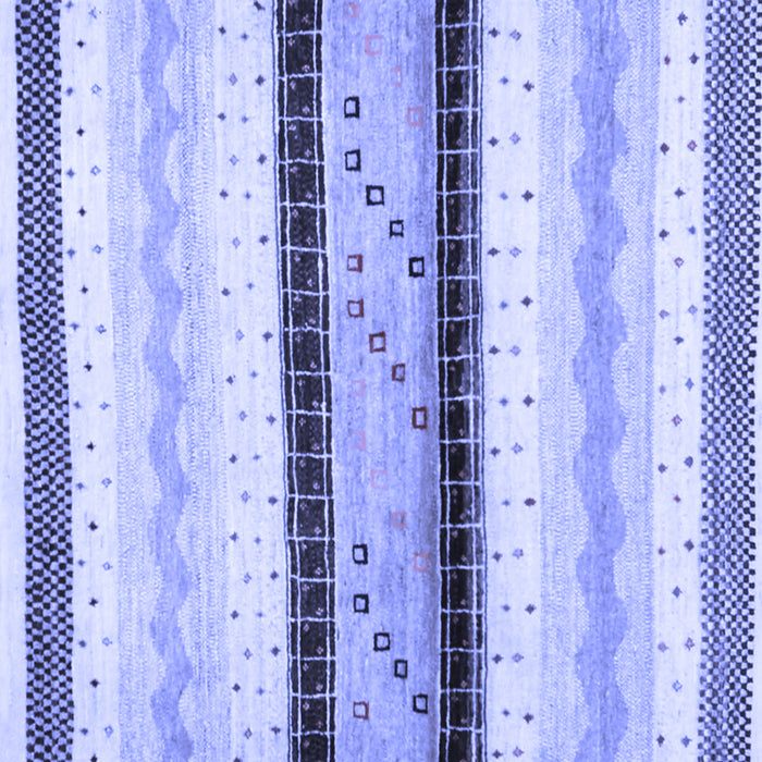 Square Abstract Blue Contemporary Rug, con1561blu