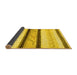 Sideview of Abstract Yellow Contemporary Rug, con1561yw