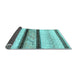 Sideview of Abstract Light Blue Contemporary Rug, con1561lblu