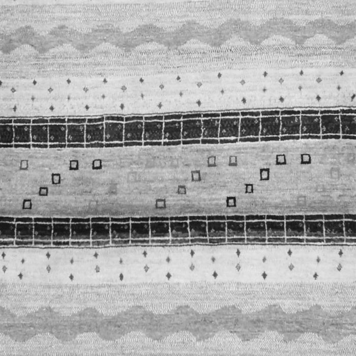 Serging Thickness of Machine Washable Abstract Gray Contemporary Rug, wshcon1561gry