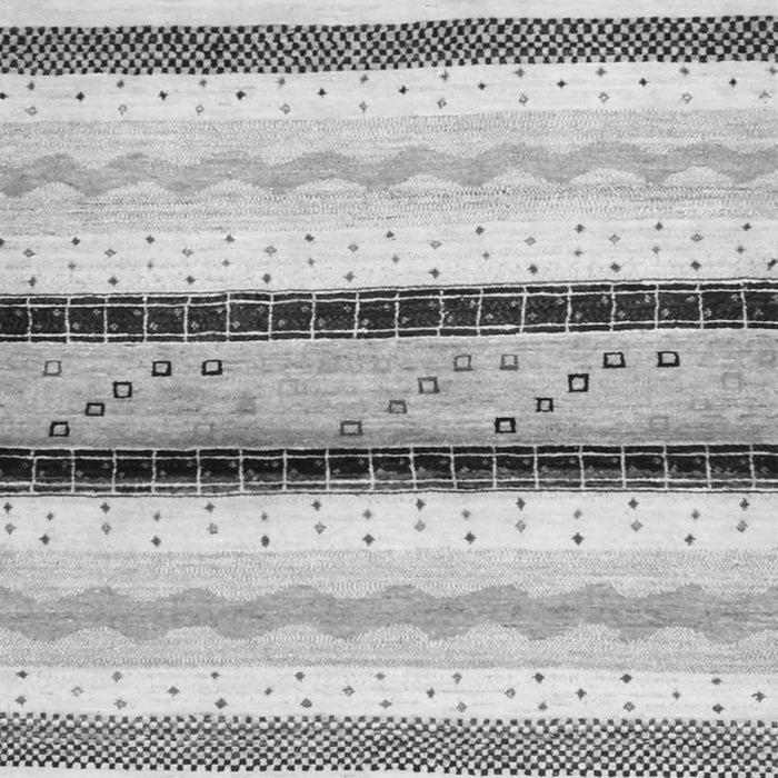 Serging Thickness of Abstract Gray Contemporary Rug, con1561gry