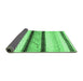 Sideview of Abstract Emerald Green Contemporary Rug, con1561emgrn