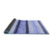 Sideview of Abstract Blue Contemporary Rug, con1561blu