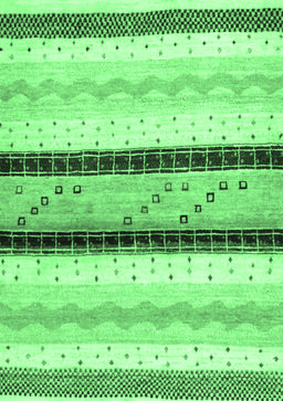 Abstract Emerald Green Contemporary Rug, con1561emgrn