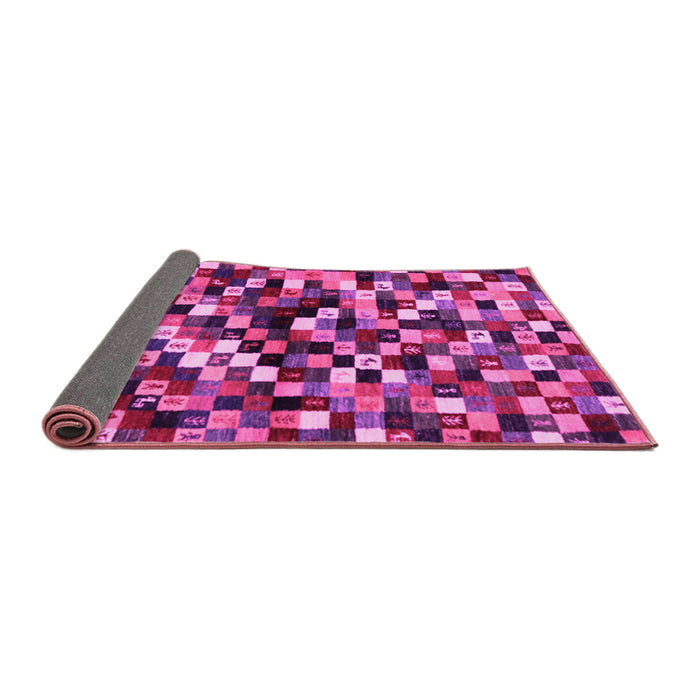 Sideview of Abstract Pink Contemporary Rug, con1562pnk