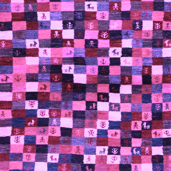 Abstract Purple Contemporary Rug, con1562pur