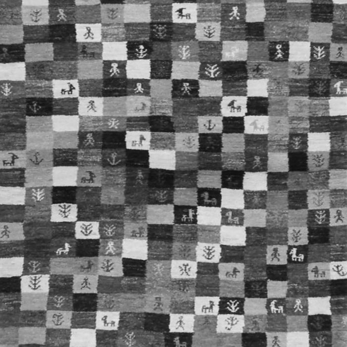 Serging Thickness of Machine Washable Abstract Gray Contemporary Rug, wshcon1562gry