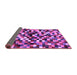 Sideview of Abstract Purple Contemporary Rug, con1562pur