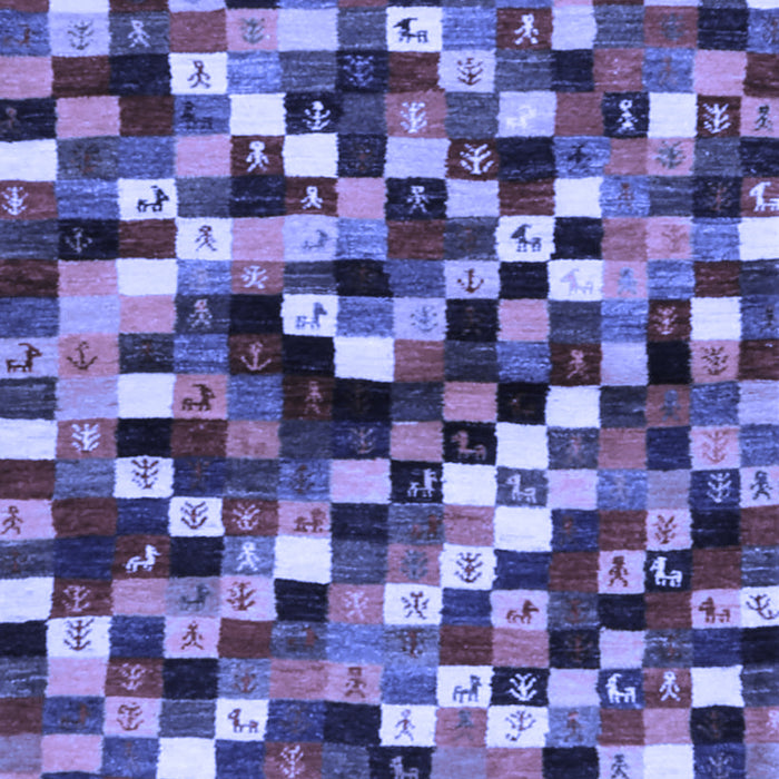 Abstract Blue Contemporary Rug, con1562blu