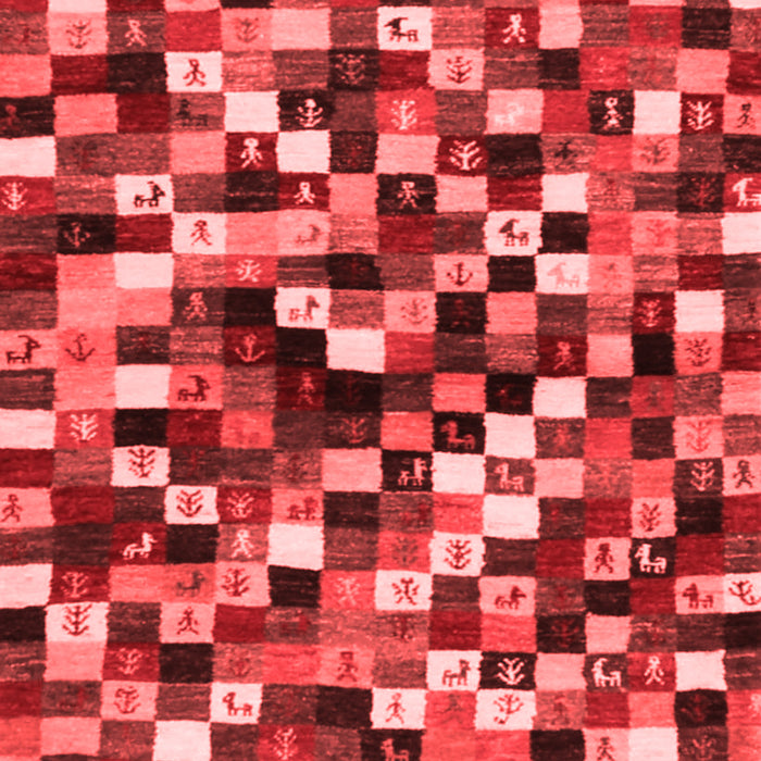 Abstract Red Contemporary Area Rugs