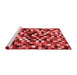 Contemporary Red Washable Rugs