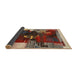 Thickness of Contemporary Saffron Red Modern Rug, con1563