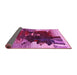 Sideview of Abstract Pink Contemporary Rug, con1563pnk