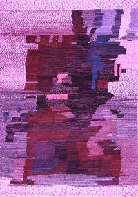 Abstract Purple Contemporary Rug, con1563pur