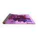 Sideview of Abstract Purple Contemporary Rug, con1563pur