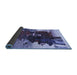 Sideview of Abstract Blue Contemporary Rug, con1563blu