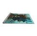 Sideview of Machine Washable Abstract Light Blue Contemporary Rug, wshcon1563lblu