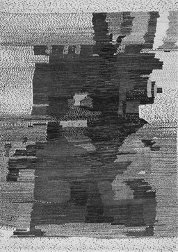 Abstract Gray Contemporary Rug, con1563gry