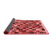 Abstract Red Contemporary Area Rugs