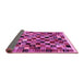 Sideview of Abstract Pink Contemporary Rug, con1564pnk