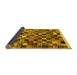 Sideview of Abstract Yellow Contemporary Rug, con1564yw