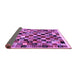 Sideview of Abstract Purple Contemporary Rug, con1564pur