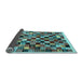 Sideview of Abstract Light Blue Contemporary Rug, con1564lblu