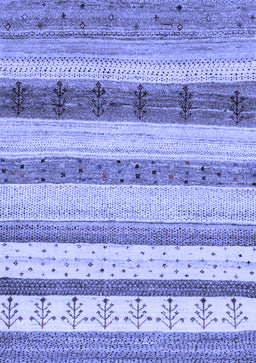 Abstract Blue Contemporary Rug, con1565blu