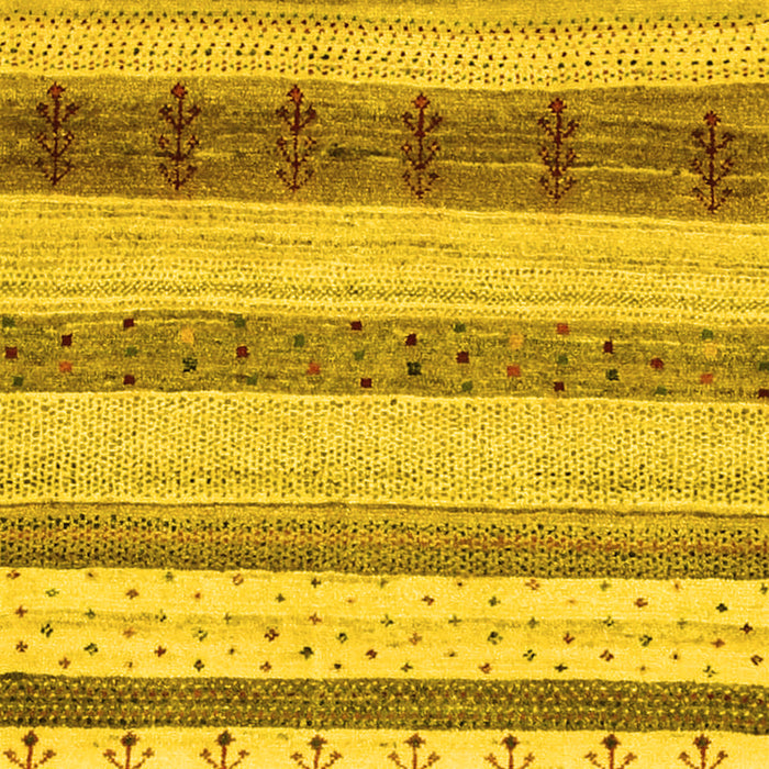 Abstract Yellow Contemporary Rug, con1565yw