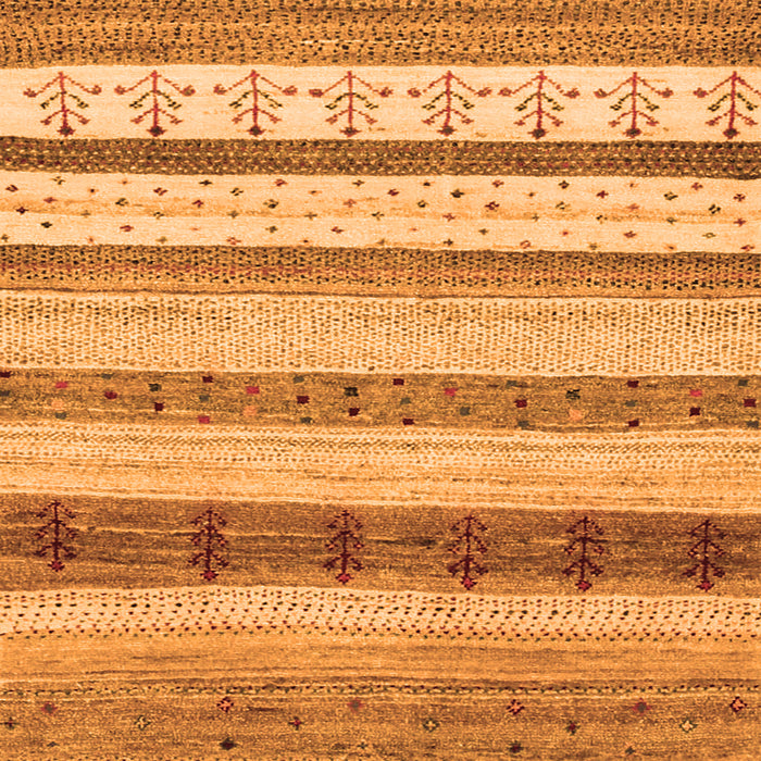 Serging Thickness of Abstract Orange Contemporary Rug, con1565org