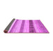 Sideview of Abstract Purple Contemporary Rug, con1565pur