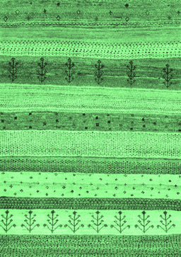 Abstract Emerald Green Contemporary Rug, con1565emgrn