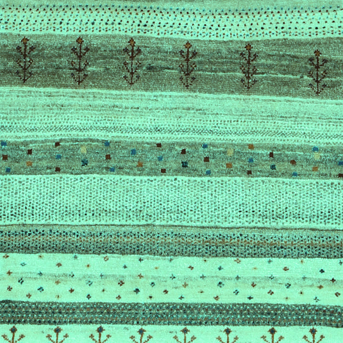 Machine Washable Abstract Turquoise Contemporary Area Rugs, wshcon1565turq