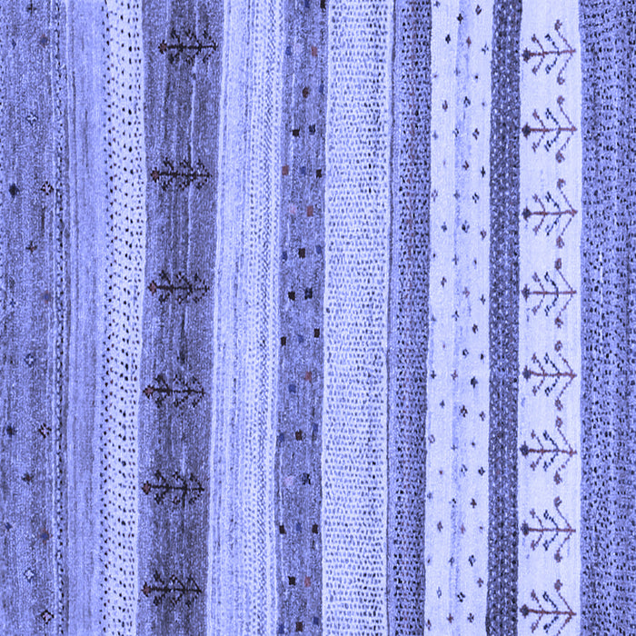 Square Machine Washable Abstract Blue Contemporary Rug, wshcon1565blu